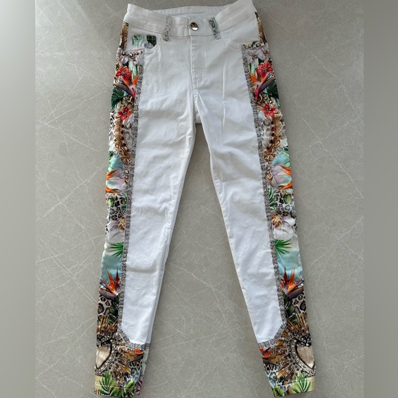 Nice Istambul Cotton and Lycra Pants with Stone Embellishments - Picture 1 of 11